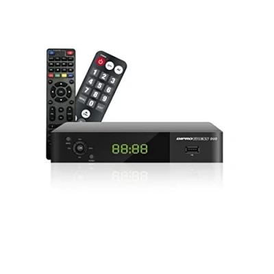 Imagen de Diprogress Decodificador DVB T2 Hevc 10 bits DPT207HD con Dos mandos 2 en 1