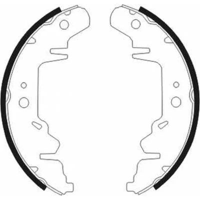 Imagen de KRAFT 6028530 Zapatas de Freno Eje trasero 250,0 57,0 sin palanca KIA: CARNIVAL 2, CHRYSLER: VOYAGER / Grand 3, 4
