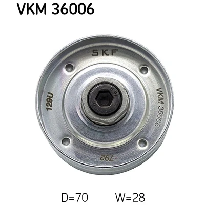 Imagen de SKF VKM 36006 Rodillo Guia con material de fijación RENAULT: CLIO 1, MEGANE 1 Coach, LAGUNA Grandtour