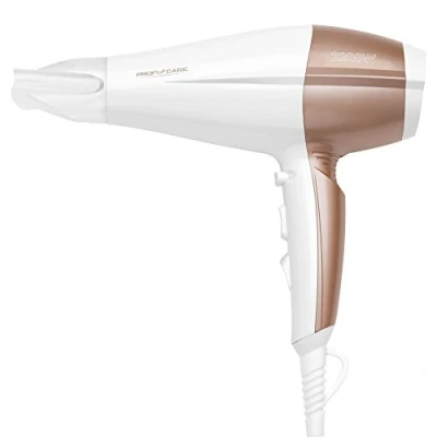 Imagen de ProfiCare HT 3010 Secador de Pelo Profesional iónico, 3 Niveles Temperatura, 2200 W, Color Blanco