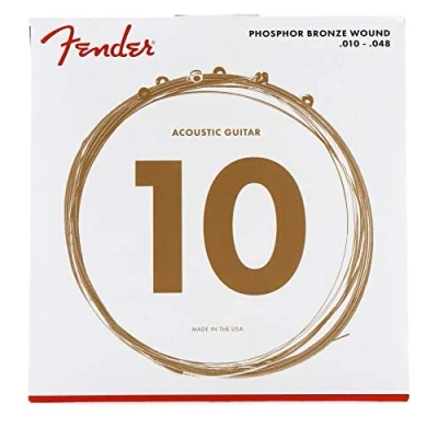 Imagen de Fender Phosphor Bronze Acoustic 60XL 10 48 Cuerdas guitarra Light Accessories 073 0060 402