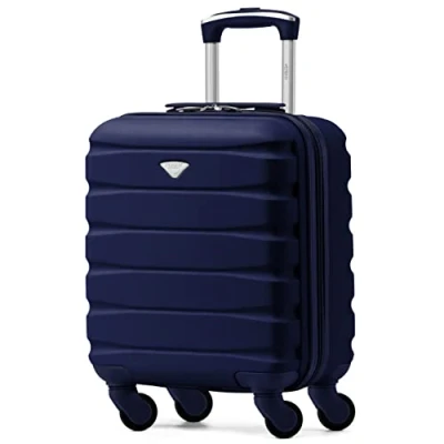 Imagen de Flight Knight Maletas Rigidas ABS Ligeras de 4 Ruedas, Equipaje Mano Aprobado por Mas 100 Aerolineas como easyJet, British Airways, RyanAir, Virgin Atlantic, Emirates y Muchas 45x36x20cm