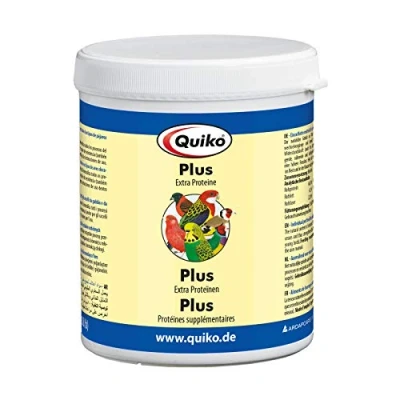 Imagen de quiko Plus Extra Proteínas para Pájaros de todos los tipos pájaro Ornamentales, lata, 1er Pack (1 x 400 g)