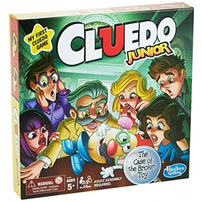 Imagen de Hasbro Gaming Clue Junior Board Game for Kids Ages 5 and Up, Case of The Broken Toy, Classic Mystery 2 6 Players,4.13 x 26.67 cm