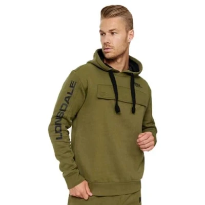 Imagen de Lonsdale Rushen Sudadera con Capucha, Verde, XL para Hombre