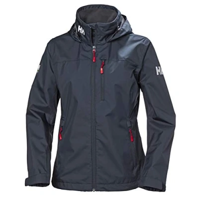 Imagen de Helly Hansen W Crew Hooded Midlayer Jacket Chaqueta, Azul marino, L Mujer