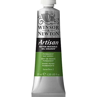 Imagen de Winsor &amp; Newton Artisan Tubo Óleo Miscible en Agua, 37 ml, Verde Savia Transparente