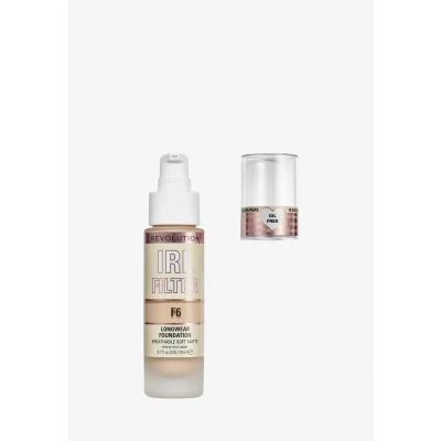 Imagen de Makeup Revolution, IRL Filter Longwear Foundation, Medium to Full Coverage, F6, 23ml