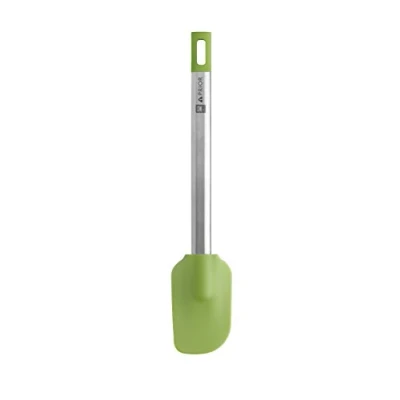 Imagen de BRA Prior Lengua Pastelera de Cocina, Acero Inoxidable 18/10 y Silicona, Verde, 27.5 cm