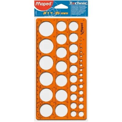 Imagen de Maped M277620 Trazador de Círculos 1 a 35 mm, naranja