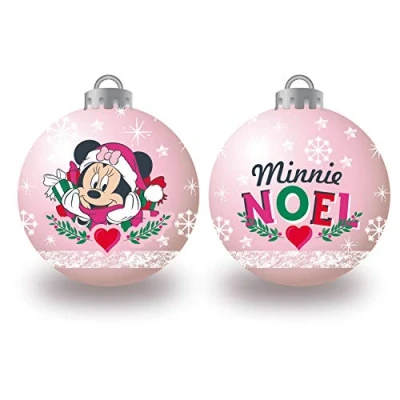 Imagen de ARDITEX WD14010 Pack de 6 Bolas árbol Navidad diámetro 8cm. Disney Minnie