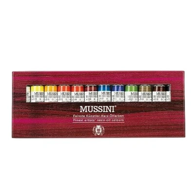 Imagen de Schmincke MUSSINI colores al óleo de resina fina, estuche cartón, 12 x 15 ml estuche, 70 012 097