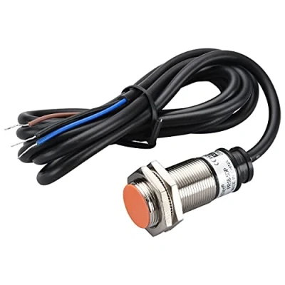 Imagen de Heschen Sensor de proximidad inductivo PR18 5DP tipo cilíndrico, detección 5 mm, M18 redondo, 12 24 VDC 3 cables, blindado, PNP, NO (normalmente abierto) CE