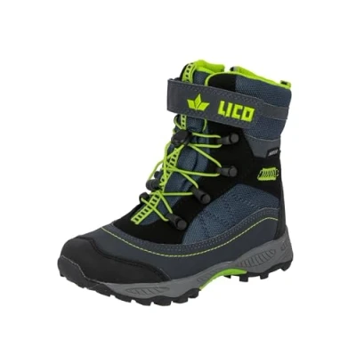 Imagen de Lico Unisex Niños Sundsvall Vs Botas de nieve, Azul (Marine/Schwarz/Lemon Marine/Schwarz/Lemon), 36 EU