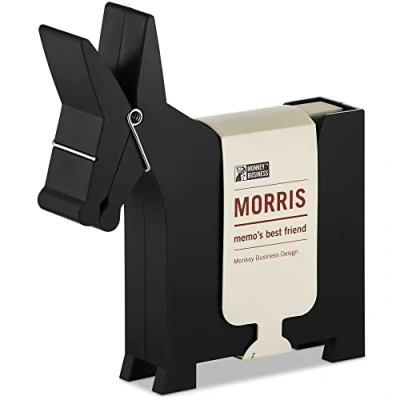 Imagen de Monkey Business Morris el Burro: Porta Notas de Escritorio Decoración Material Soportes y dispensadores Adhesivas (Rojo)