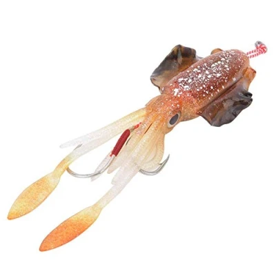 Imagen de señuelo Artificial Suave de la Pesca, Pulpo Ultravioleta Luminoso 3D Ojos Accesorio Realista del Calamar Cebo Aparejos Pesca(2#)