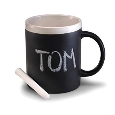 Imagen de eBuy GB eBuyGB Taza de Tiza, Cerámica, Negro, 10 cm