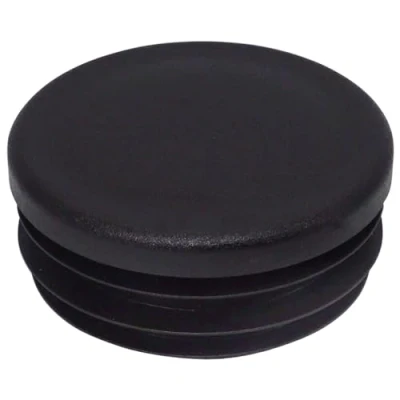 Imagen de SKIR&#039;CO (30 unidades) Insertos de tubo redondos 50 mm, tapones para postes valla, tapas plástico negro, tubo, negro RAL 9005