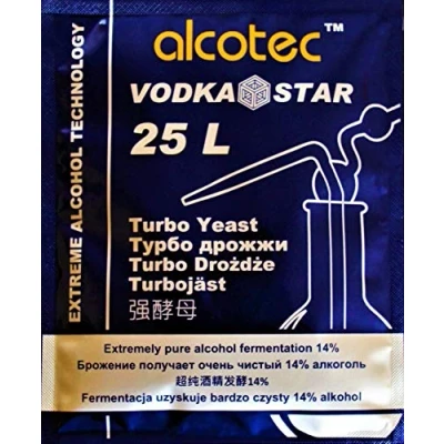 Imagen de 40 x Alcotec Vodka Start Levadura Turbo, de Vodka, para Puré