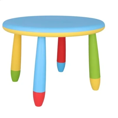 Imagen de WELL HOME MOBILIARIO &amp; DECORACIÓN Mesita infantil redonda azul, en plástico, Ø70 x H.48cm