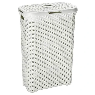 Imagen de Practico Cubo Cesta Multi usos Color Crema, Ideal en Especial para almacenar Ropa usada,Objetos Varios etc.40 litros de Capacidad