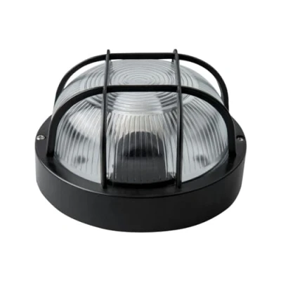 Imagen de APLIQUE REDONDO NEGRO IP54 E27 MAX40W