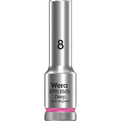 Imagen de WERA 05004530001 8790 HMB Deep 8,0 Llave de vaso larga con arrastre 3/8&quot;