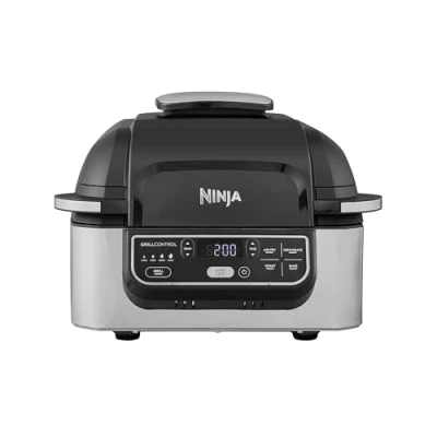 Imagen de Freidora de aire Ninja Foodi Grill &amp; Air Fryer AG301EU, 1750 W, 5.8 l, 5 función cocción personalizables, Negro