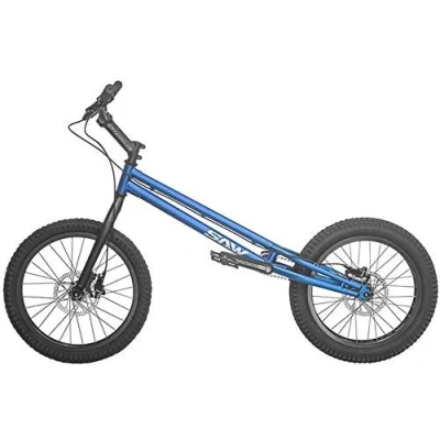Imagen de MU 20 Pulgadas BMX Trial Bicicleta/Bici de Ensayo para Principiantes Y Avanzados, Frame Crmo Tenedor, con Freno,Azul,Versión Mejorada