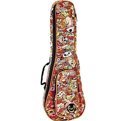 Imagen de ORTEGA KUB VP TE Estuche para ukeleles Tenor con Correa Voodoo Puppet