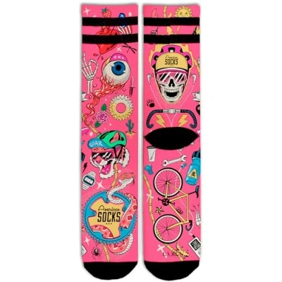 Imagen de American Socks Cycling Beast Mid High L/XL Calcetines de deporte para hombre y mujer, Crossfit, Running, Ciclismo, Bici Skate.
