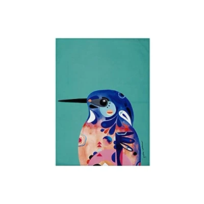 Imagen de Maxwell &amp; Williams Pete Cromer Paño de Cocina con Diseño Pájaro 100% Algodón, 50 x 70 cm Turquesa