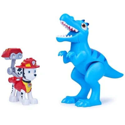 Imagen de Patrulla Canina Figuras de Acción Dino Rescue La Figura Marshall Rescue, 1 Dinosaurio Y Misteriosa 6059510 Juguetes Niños 3 Años +