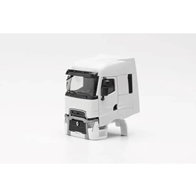 Imagen de Herpa 085489 Parts Service, Cab Renault T Facelift 2 Piezas, Fiel a su Escala Original de 1:87, Construcción Coches, Decoración, Accesorios para Modelos Miniatura Plástico, Blanco