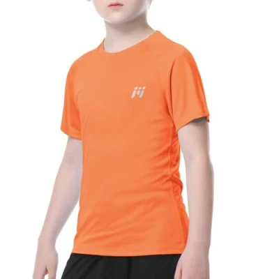 Imagen de MEETWEE Muchacho Muchacha Chaleco Rash Manga Corta Trajes de baño Guard Top Sun UV Protection UPF 50+ Swimwear Kid