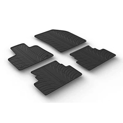Imagen de Gledring 0097 Juego de alfombrillas suelo Caucho delante y detrás 4 negro 750mm 550mm OPEL: Grandland X