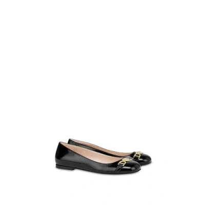 Imagen de LOVE Moschino Chain Strap Bailarinas, Mujer, Talla: 38, Nero Zapatos