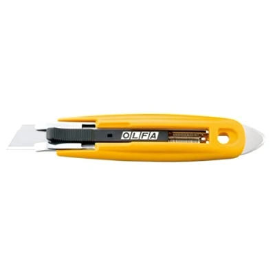 Imagen de OLFA SK 9/32 Cutter de seguridad con púa metal duro y cuchilla trapezoidal 17,5 mm en bolsa plástico