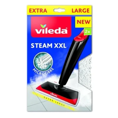 Imagen de Vileda Steam XXL Power Pad Recambio para Escoba de Vapor, Microfibra, Blanco, Talla única