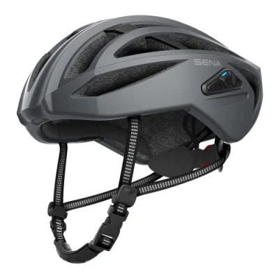 Imagen de Sena R2 EVO Casco de ciclismo carretera con Mesh Intercom (Gris Mate, M)