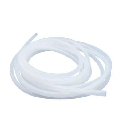 Imagen de LAVMHAB manguera de silicona 10 mm ID x 14 OD 5 metros longitud, mangueras calidad alimentaria, flexible transparente para transferencia agua y aire la bomba