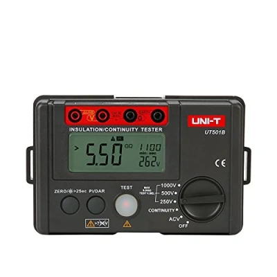 Imagen de UNI T UT501B Serie UT500 Probador de Resistencia Aislamiento, 250V/500V/1000V, 1mA
