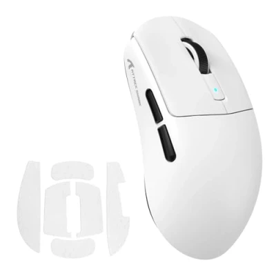 Imagen de MAMBASNAKE x ATTACK SHARK R6 39g SUPERLIGHT Mouse with Grip Tape, PixArt PAW3950MAX Gaming Sensor, Wireless 8K, MCU Nodic 52840, BT/2.4G/Wired Mouse, Adjustable DPI 42000, for Win11/Xbox/PS/Mac