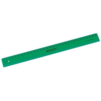 Imagen de Westcott E 10172 00 Regla de plástico, 30 cm, color verde