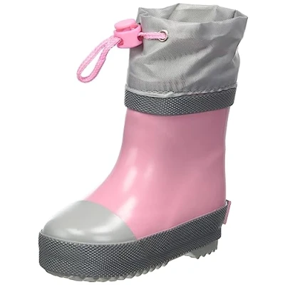 Imagen de Playshoes Gummistiefel Halbschaft Gefüttert, Botas de Lluvia Unisex niños, Rosa, 27 EU