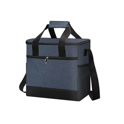 Imagen de Bolsa Termica Porta Alimentos de almuerzo grande para hombres, bolsas térmicas reutilizables a prueba fugas con portabotellas, caja aislada correa el hombro Almu