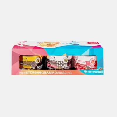 Imagen de Real Natura Kit Máscaras Bomba 3x200ml Tratamiento Capilar Intensivo Hidratación, Nutrición y Fortalecimiento Ingredientes Naturales Todo Tipo de Cabello 600 g