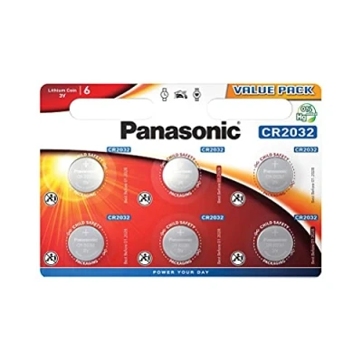 Imagen de ‎Corp. Panasonic CR2032 Pila botón de Litio 3V, 225mAh, Blister 6