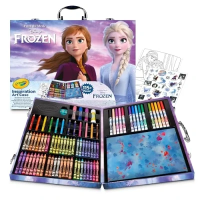 Imagen de Crayola — Maletín de Pinturas Frozen II, Kit con Lápices, Ceras, Rotuladores y Purpurina, Colores Variados, Set +115 Unidades, No Tóxico, Apto para Niños a Partir 5 Años