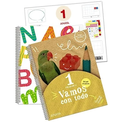 Imagen de Vamos con todo 1. Primer trimestre. + Lectoescritura Material manipulativo (Operación Mundo)